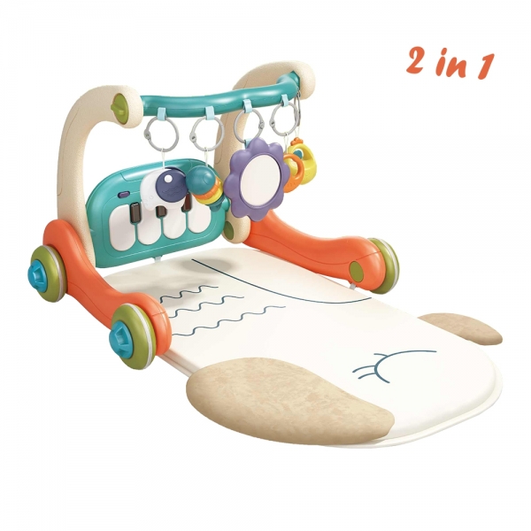 Γυμναστήριο-Περπατούρα Δραστηριοτήτων Piano Parrot 2in1 - BEBE STARS